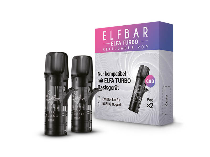 ELFBAR ELF Refillables Pod; Turbo 0,8 Ohm - 2er Set