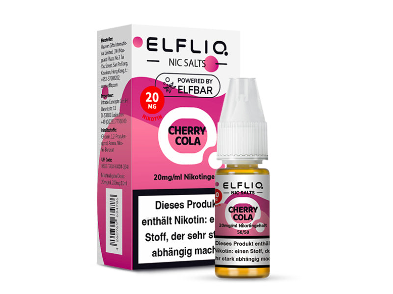 Elfbar Elfliq - Cherry Cola (Kirsche, Cola) - Liquid - 20 mg/ml - 10 ml