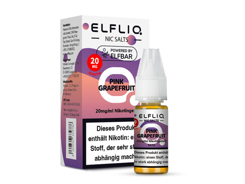 Elfbar Elfliq - Pink Grapefruit (Rosa Grapefruit) - Liquid - 20 mg/ml - 10 ml