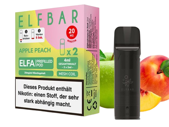 ELFBAR ELFA Prefilled Pod - Apple Peach (Apfel, Pfirsich)
