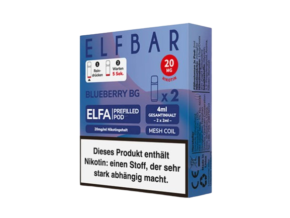 ELFBAR ELFA Prefilled Pod - Blueberry BG (Blaubeere Candy)