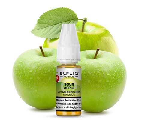 Elfbar Elfliq - Sour Apple (Saurer Apfel) - Liquid - 20 mg/ml - 10 ml