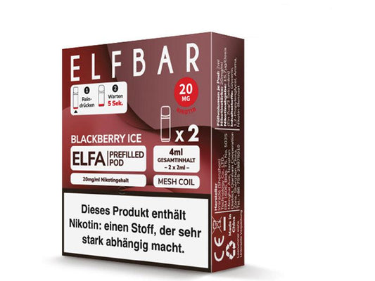 ELFBAR ELFA Prefilled Pod - Blackberry Ice (Brombeere, Eis)
