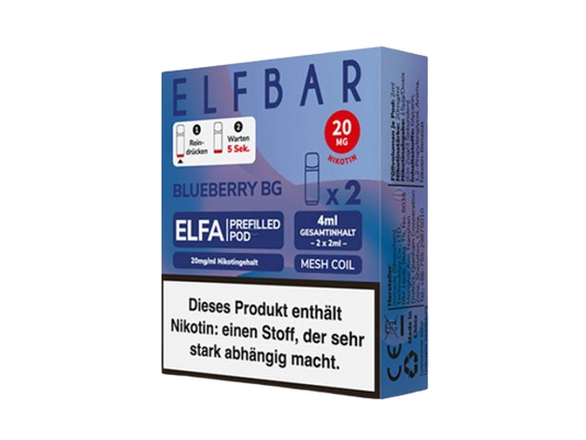 ELFBAR ELFA Prefilled Pod - Blueberry BG (Blaubeere Candy)