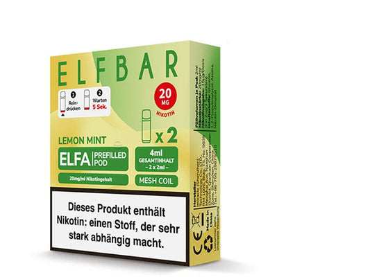 ELFBAR ELFA Prefilled Pod - Lemon Mint (Zitrone, Minze)