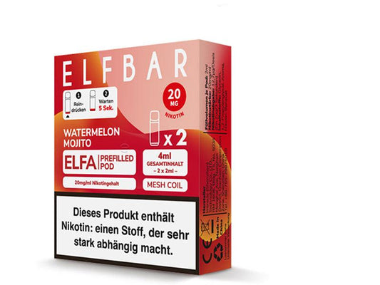 ELFBAR ELFA Prefilled Pod - Watermelon Mojito (Wassermelone, Mojito)